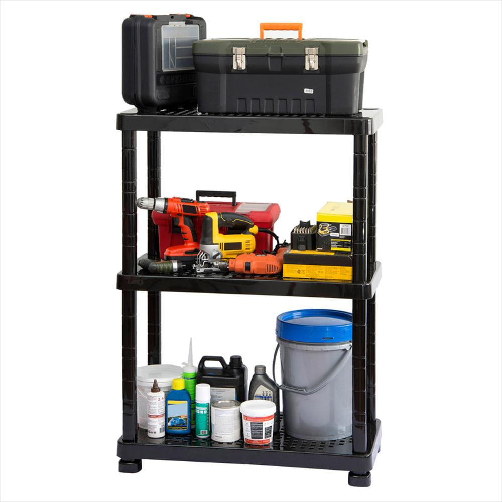 Estanteria Modular 3 Niveles Negra Marca Mq img #1