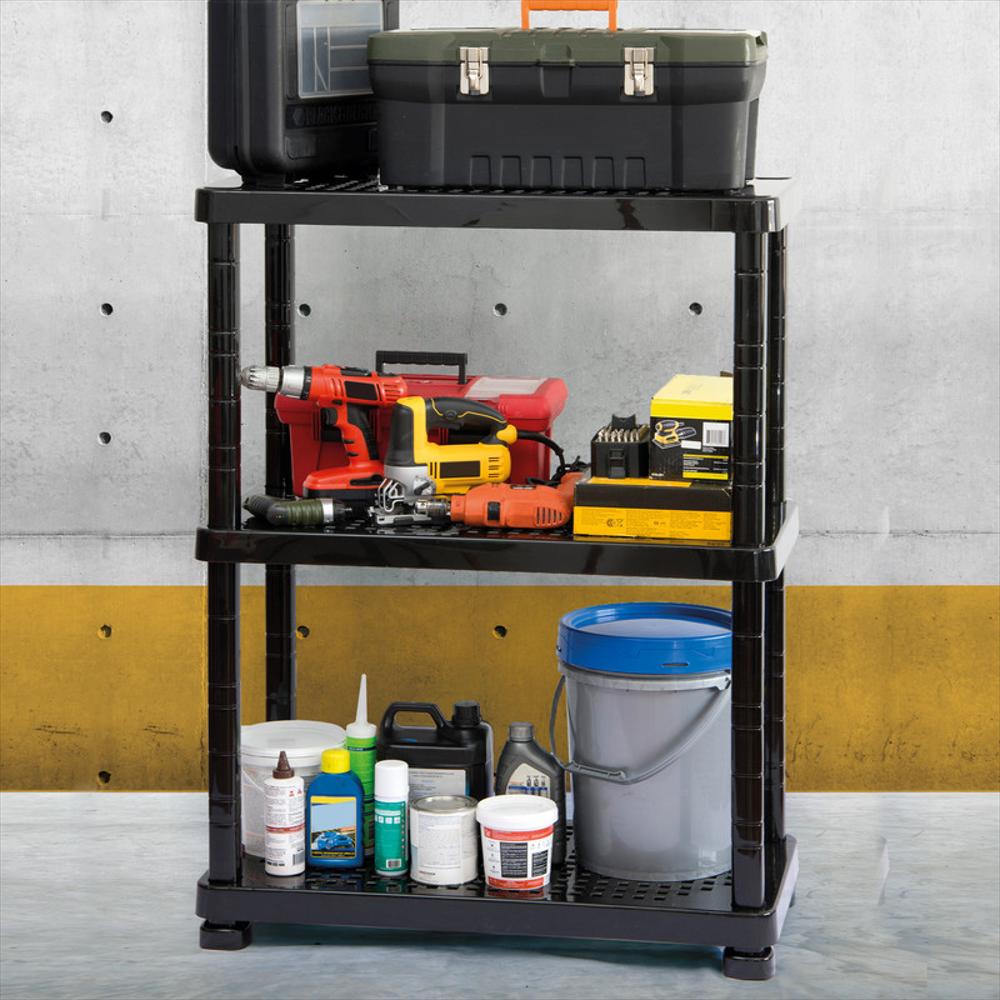 Estanteria Modular 3 Niveles Negra Marca Mq img #2