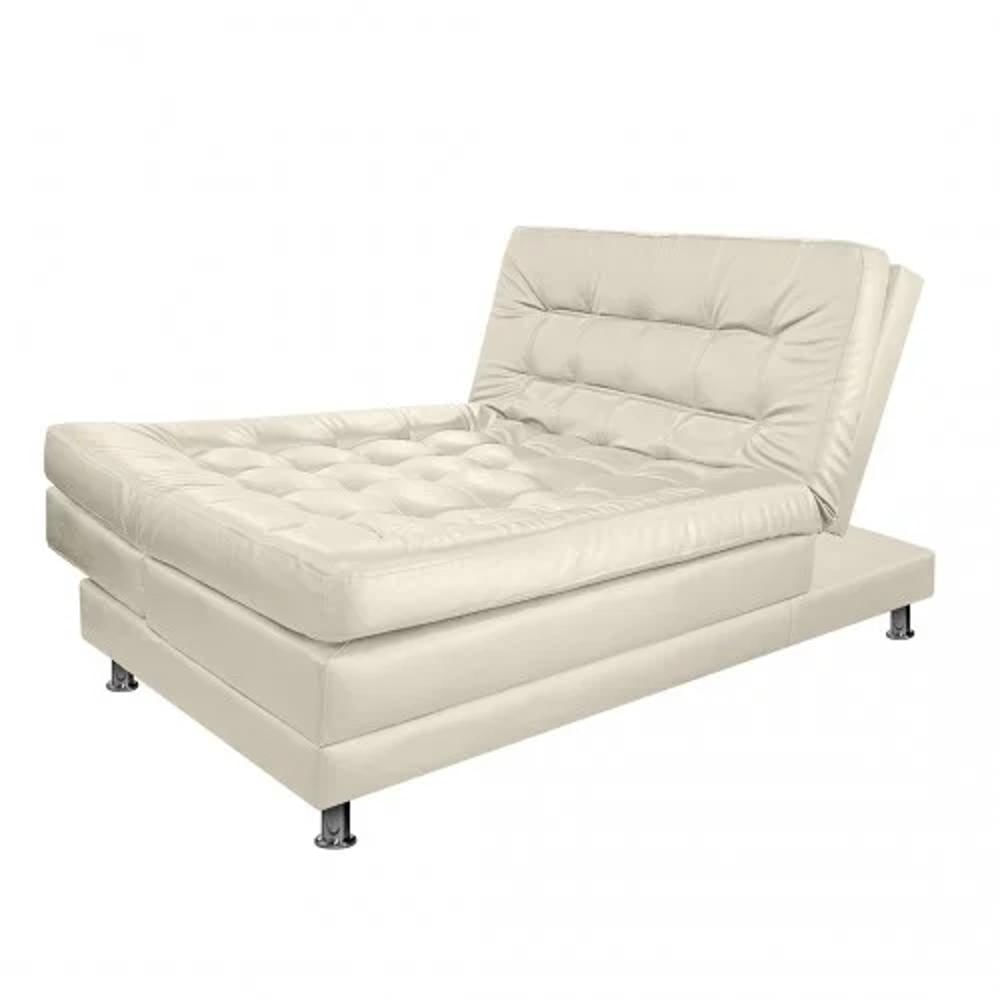 Sofa Cama Multifuncional Euro | Cuero Sintetico Beige img #4