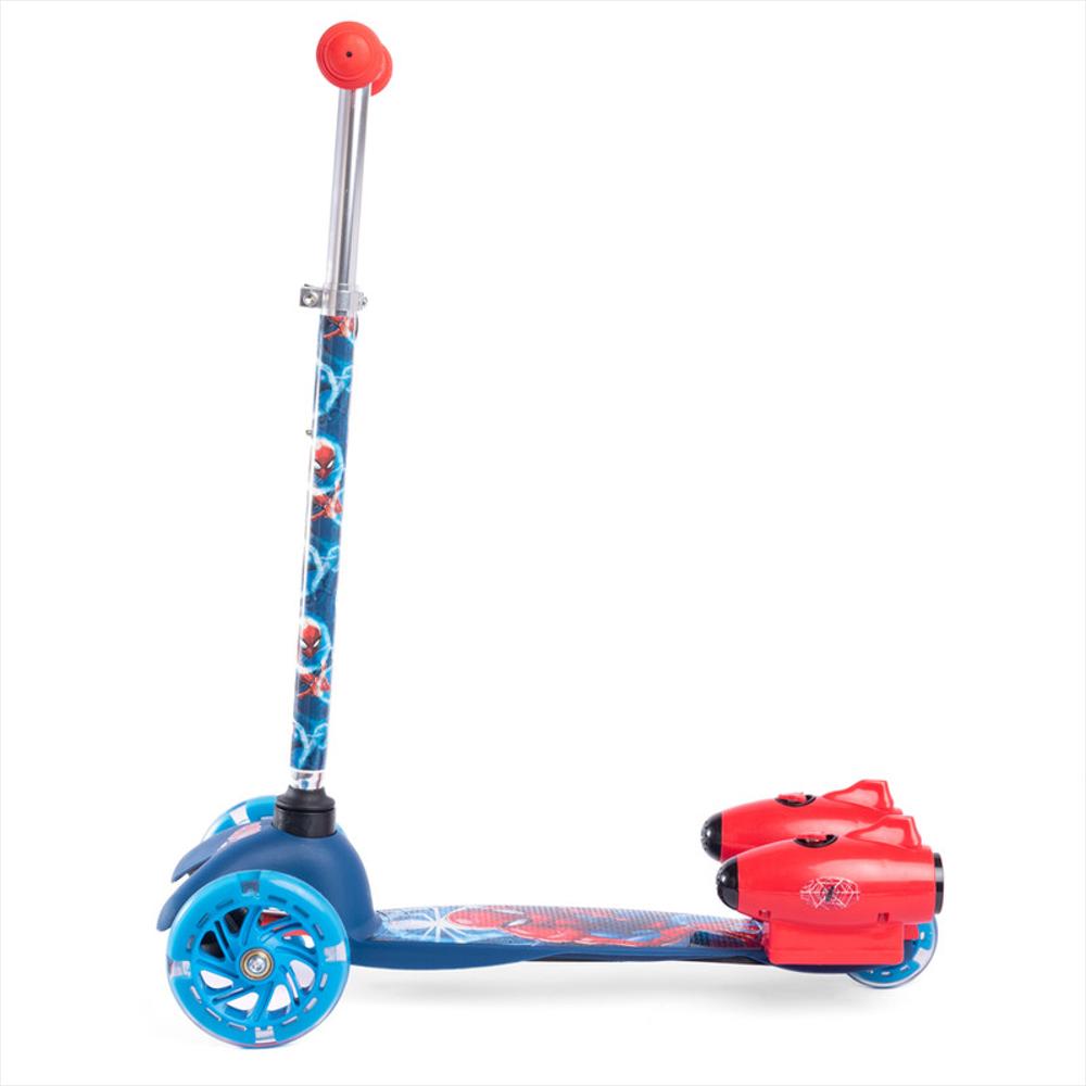 Patineta Scooter Lanza Humo 3Ruedas Azul Spiderman Zs78815 img #2