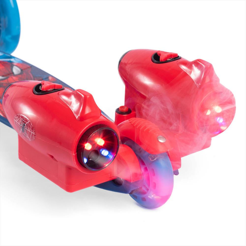 Patineta Scooter Lanza Humo 3Ruedas Azul Spiderman Zs78815 img #4