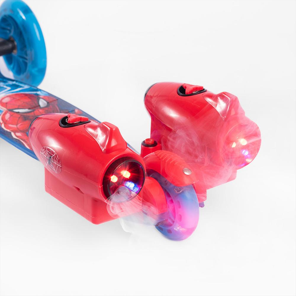 Patineta Scooter Lanza Humo 3Ruedas Azul Spiderman Zs78815 img #5