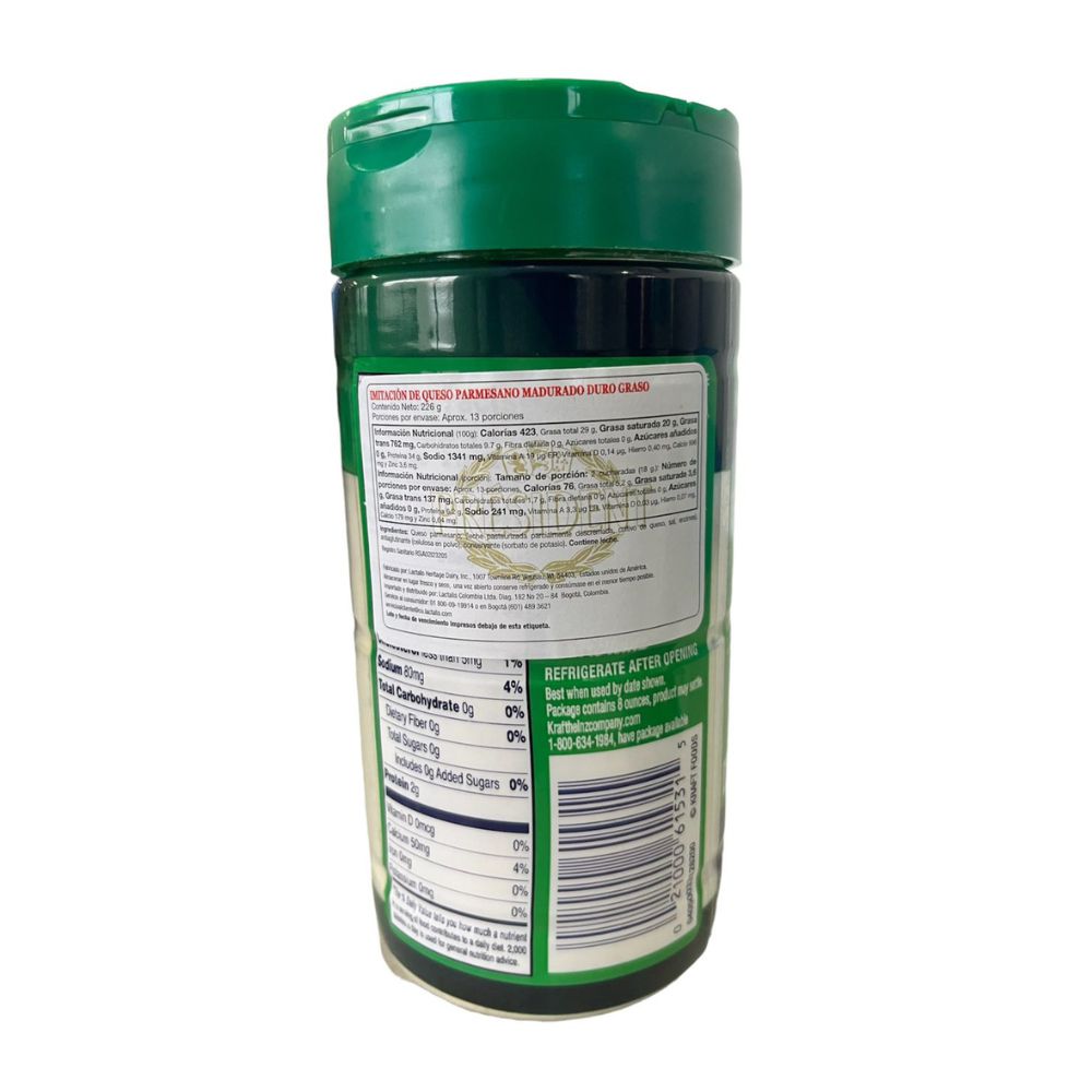 Queso KRAFT parmesano rallado   (226  gr) img #2