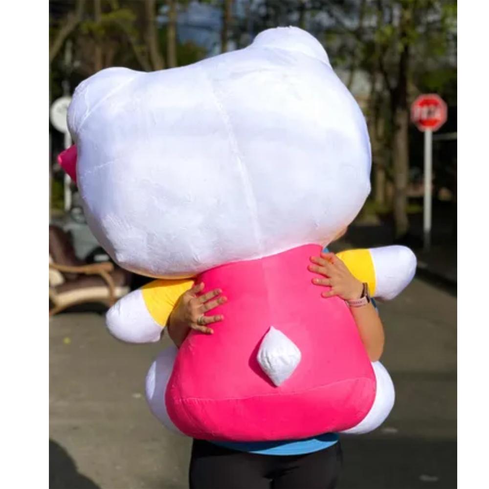 Peluche Hello Kitty Gigante 110Cms Perfumada Con Moño Y 3 Globos Juguete Niñas img #5