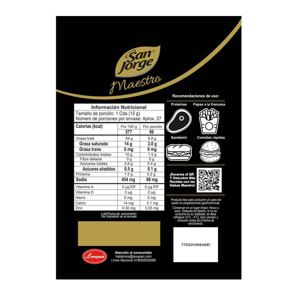 Salsa de ajo SAN JORGE doy pack (400  gr) img #2