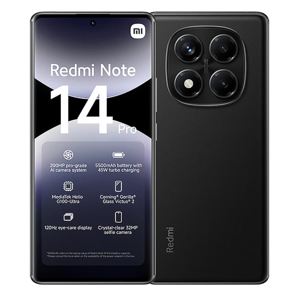 Celular Xiaomi Redmi Note 14 Pro 4G 256Gb Ram 8Gb Negro Ocaso + Reloj 5 Active img #3