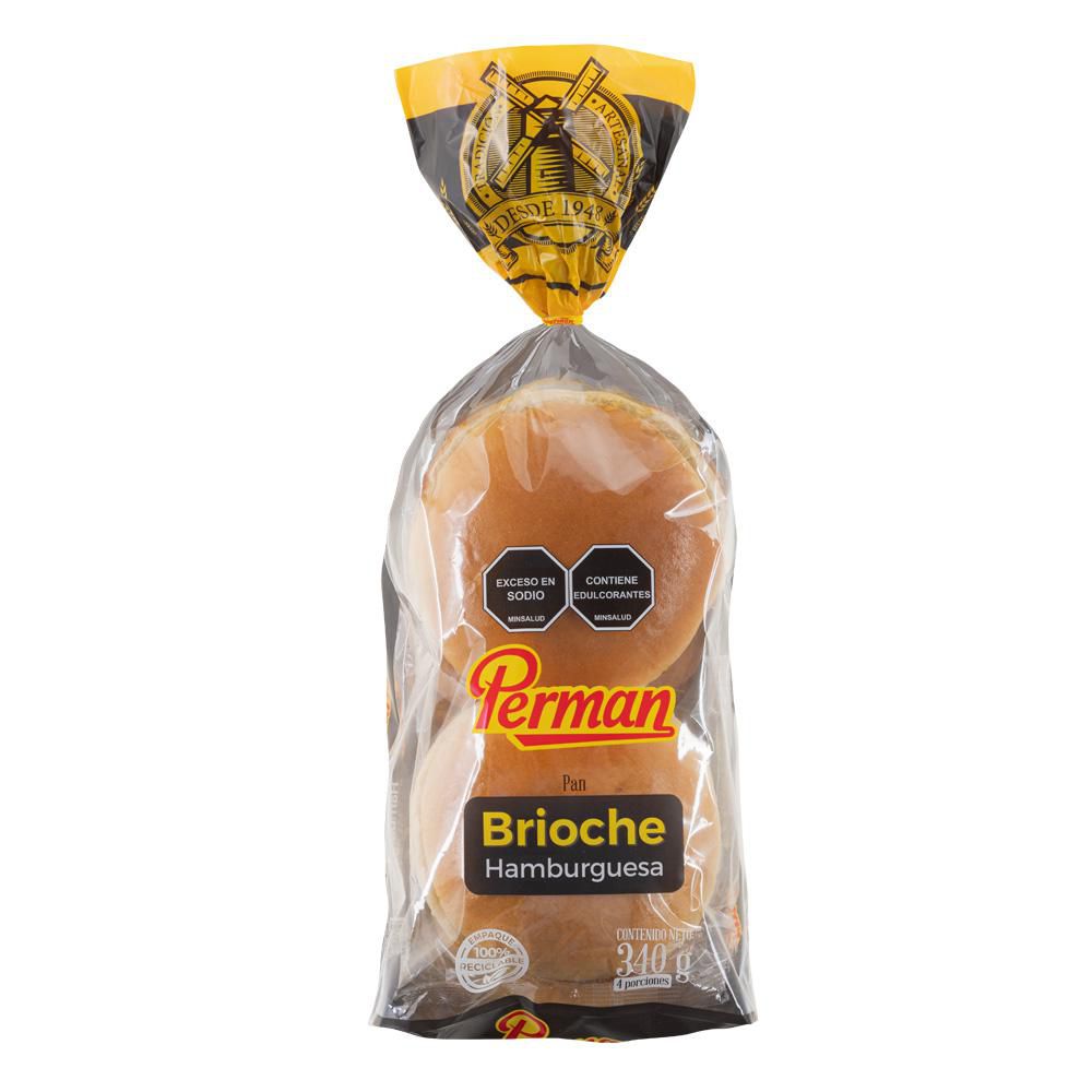 Pan PERMAN Hamburguesa Tipo Brioche (350  gr) img #1