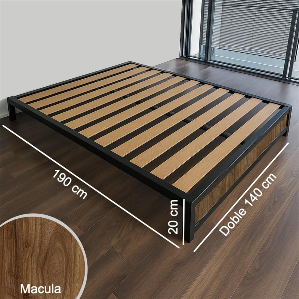 Base Cama Doble Metal Macula 140 X 190 X 24 img #3