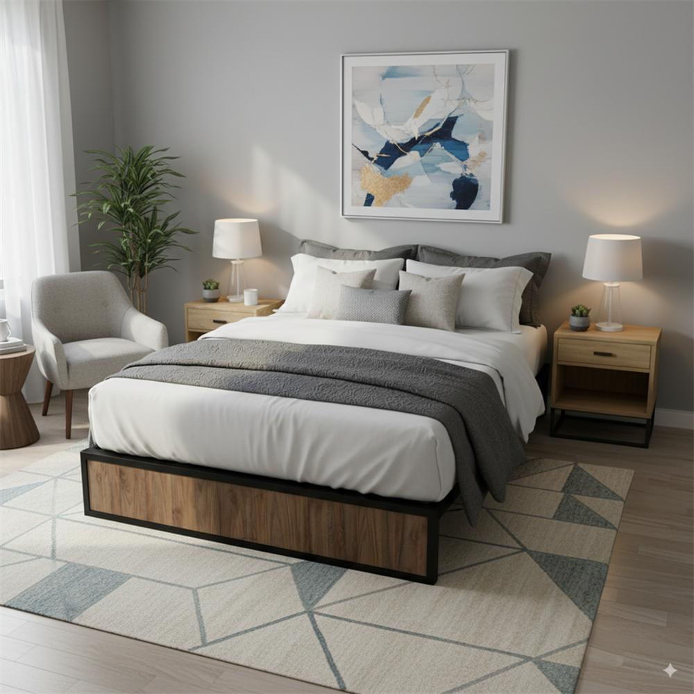 Base Cama Doble Metal Macula 140 X 190 X 24 img #5