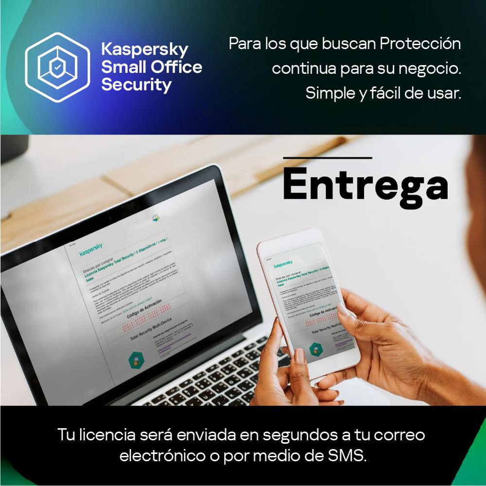 Antivirus Small Office 2 años 25 Dispositivos KASPERSKY Security KL4541DDPDS img #4