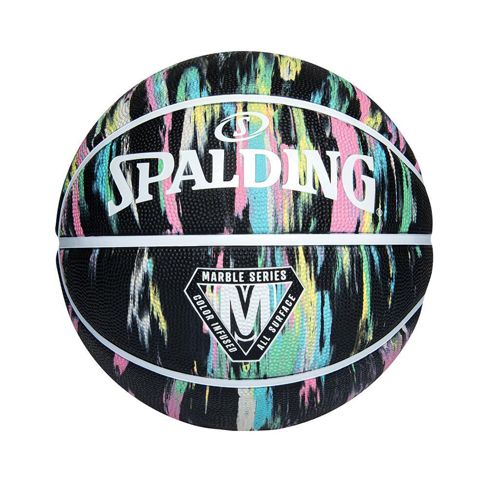 Balon Spalding De Basketball Marble Series #6 Negro img #1