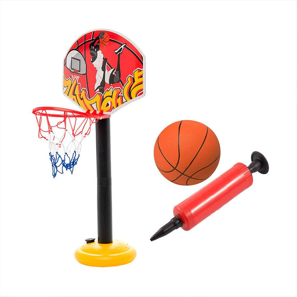 Aro De Baloncesto De Juguete Con Malla Rojo img #2