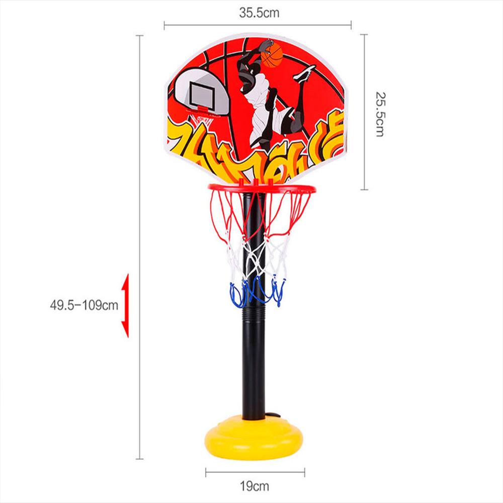 Aro De Baloncesto De Juguete Con Malla Rojo img #4