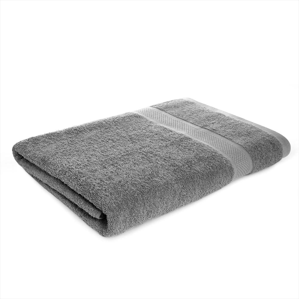 Toallas De Baño De Cuerpo Hoteleras Extragrande 100% Algodón Gris