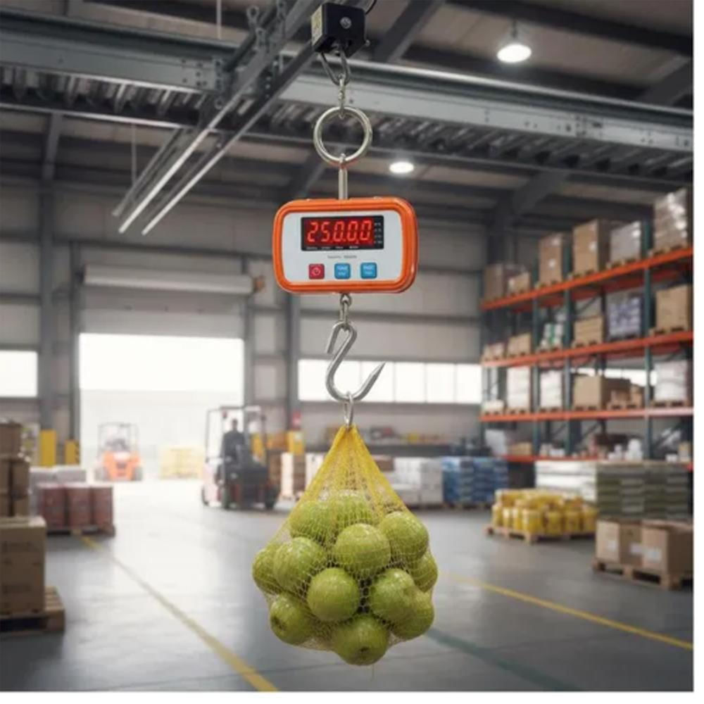 Bascula Digital Colgante 300 Kg Naranja img #2