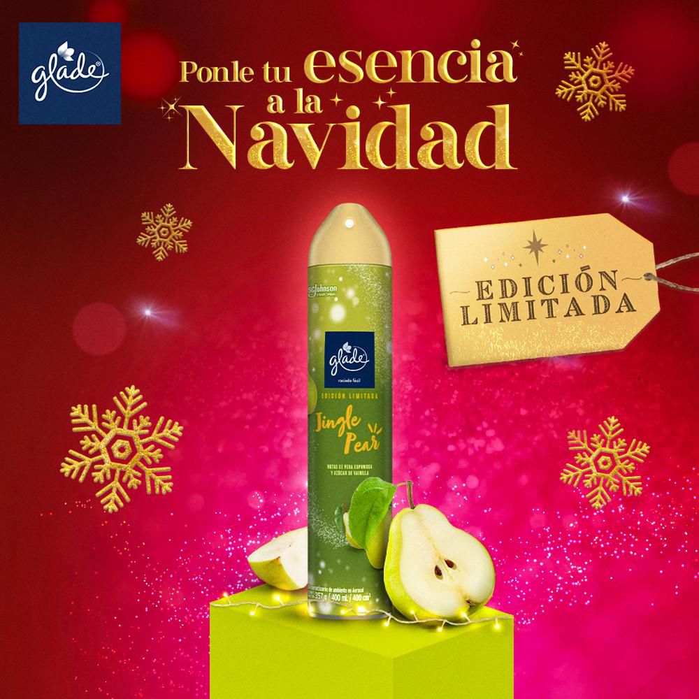 Ambientador en aerosol  GLADE jingle pear edición limitada (400  ml) img #6