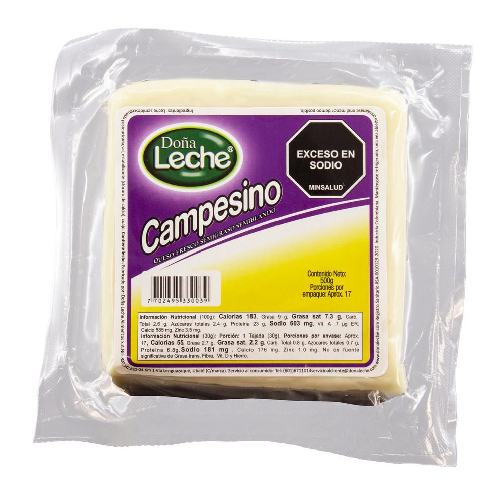 Queso DONA LECHE campesino slim   (500  gr) img #1