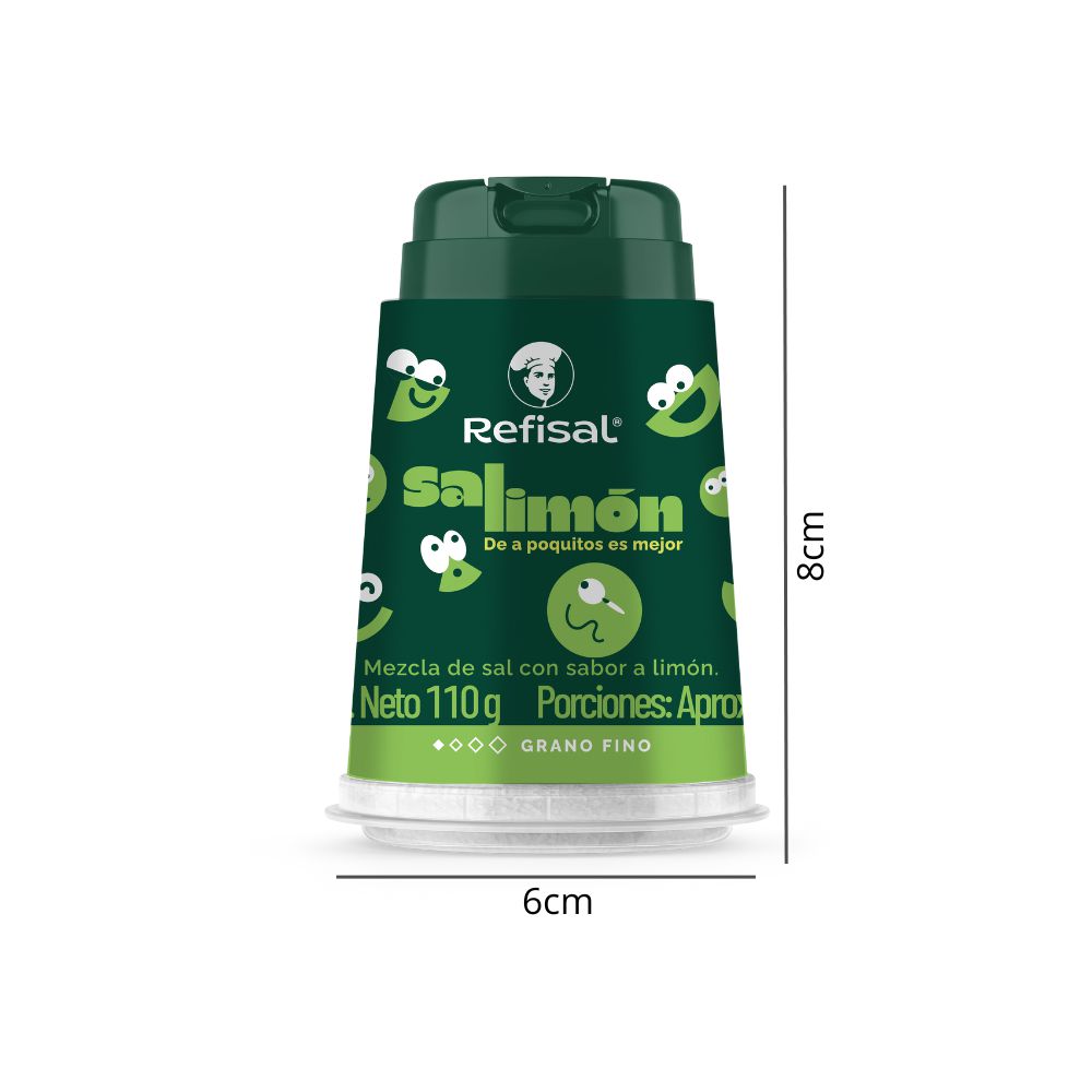 Sal limón REFISAL mezcla con sabor  (110  gr) img #2