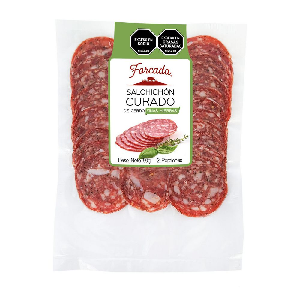 Salchichón FORCADA VILASECA finas hierbas (80  gr) img #1