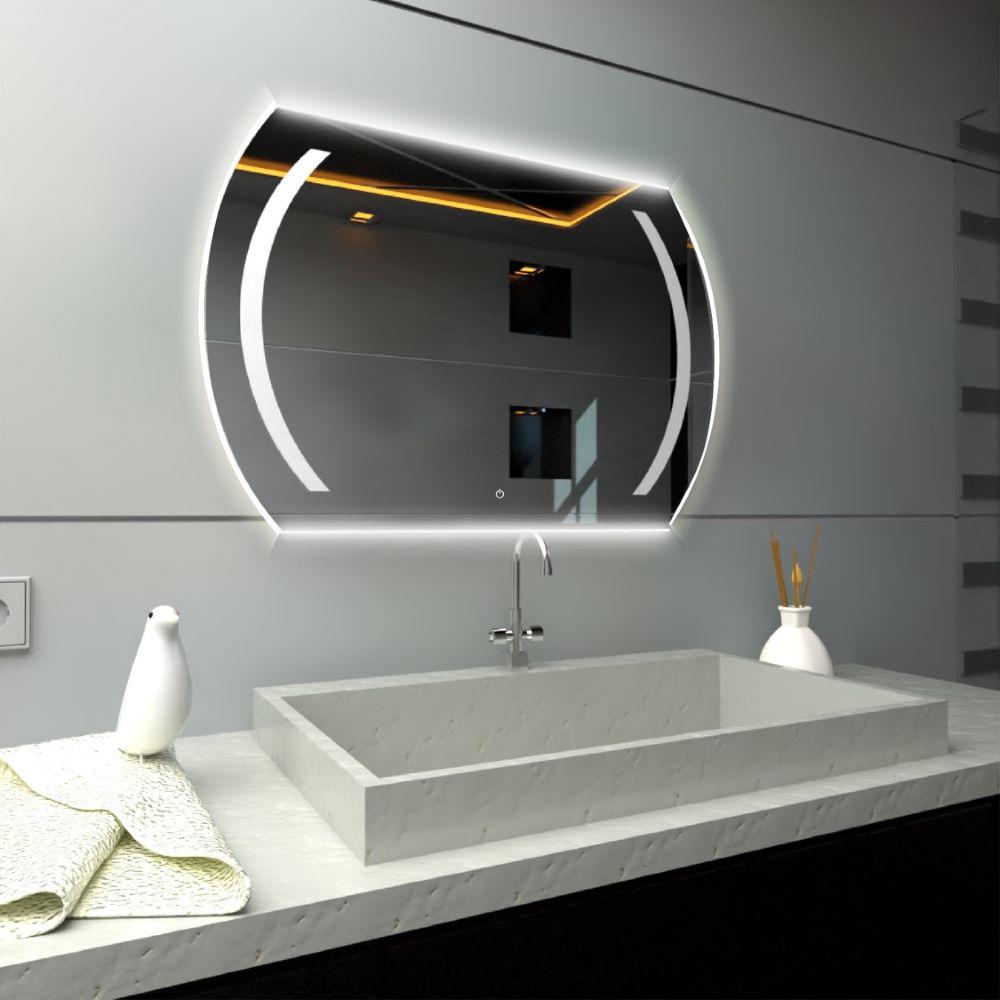 Espejo Rectangular Manson, Gris, Con Luz Led Y Touch img #3