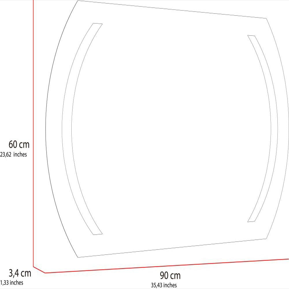Espejo Rectangular Manson, Gris, Con Luz Led Y Touch img #5