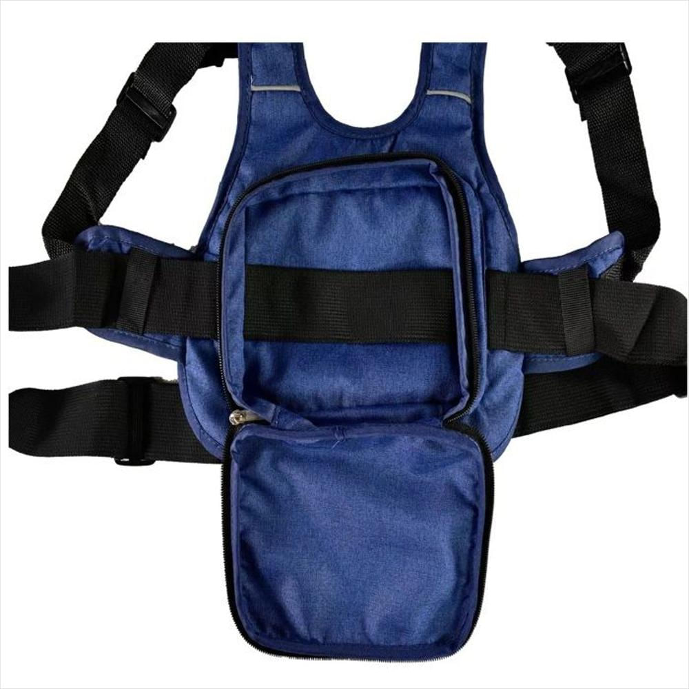 Chaleco Arnes Moto Seguridad Para Niño Azul img #3