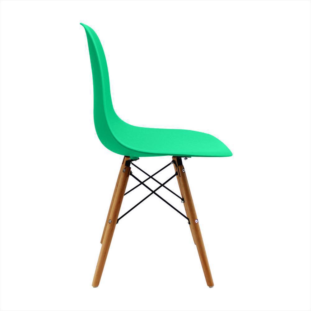 Kit Por 6 Sillas Eames Grande Ia Patas En Madera Para Comedor Verde Menta img #3