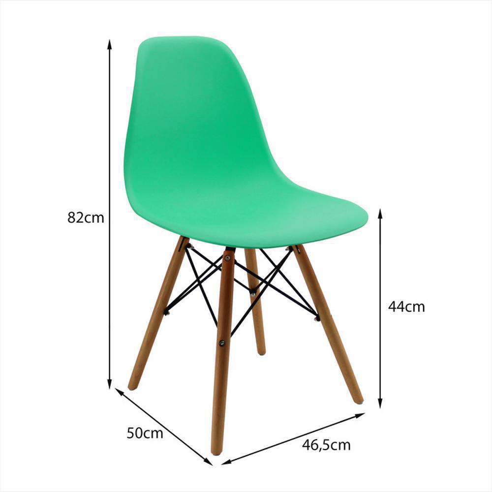 Kit Por 6 Sillas Eames Grande Ia Patas En Madera Para Comedor Verde Menta img #5