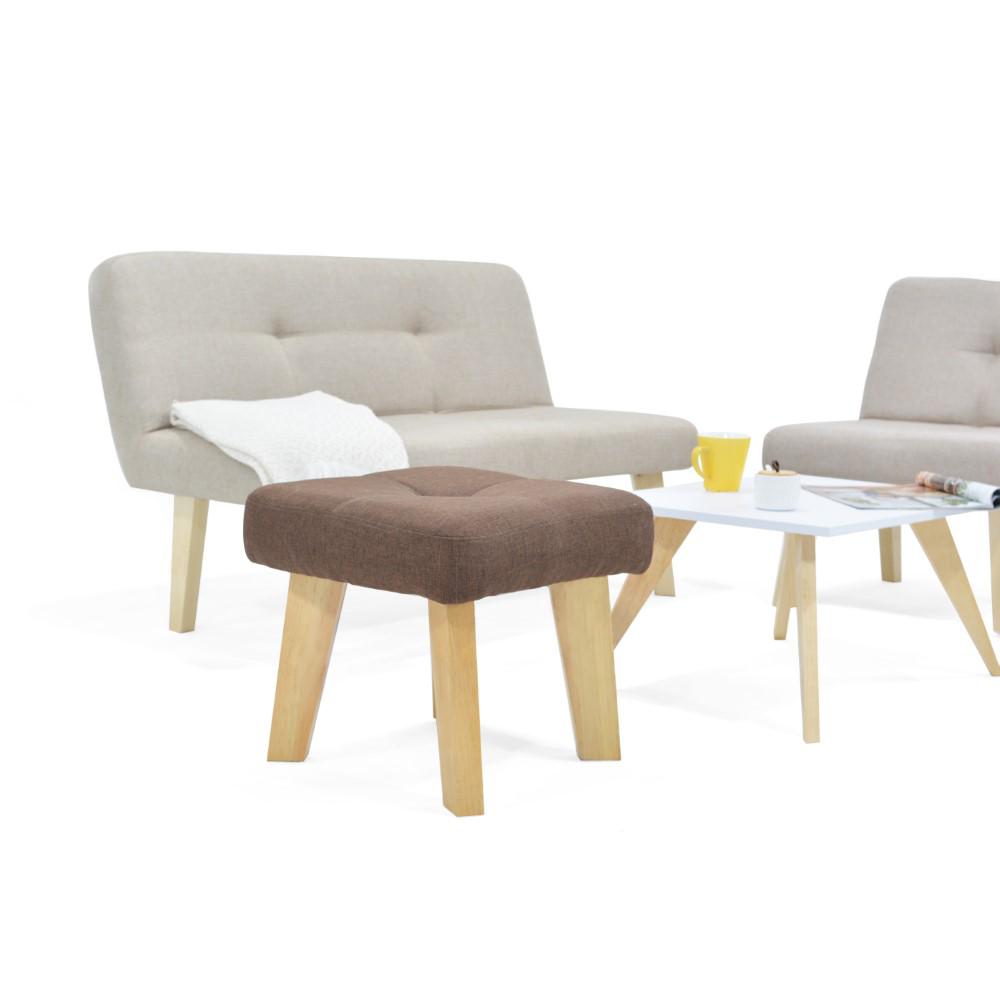 Sala Boston Tela Poliéster Beige/Chocolate img #3