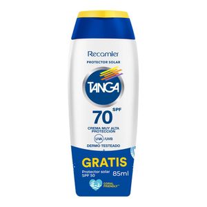 Protector solar TANGA FPS 70 + protector solar FPS 50 (220 ml)