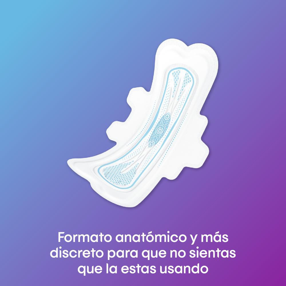 Toallas higiénicas KOTEX nocturna discreta x8und (1  und) img #6