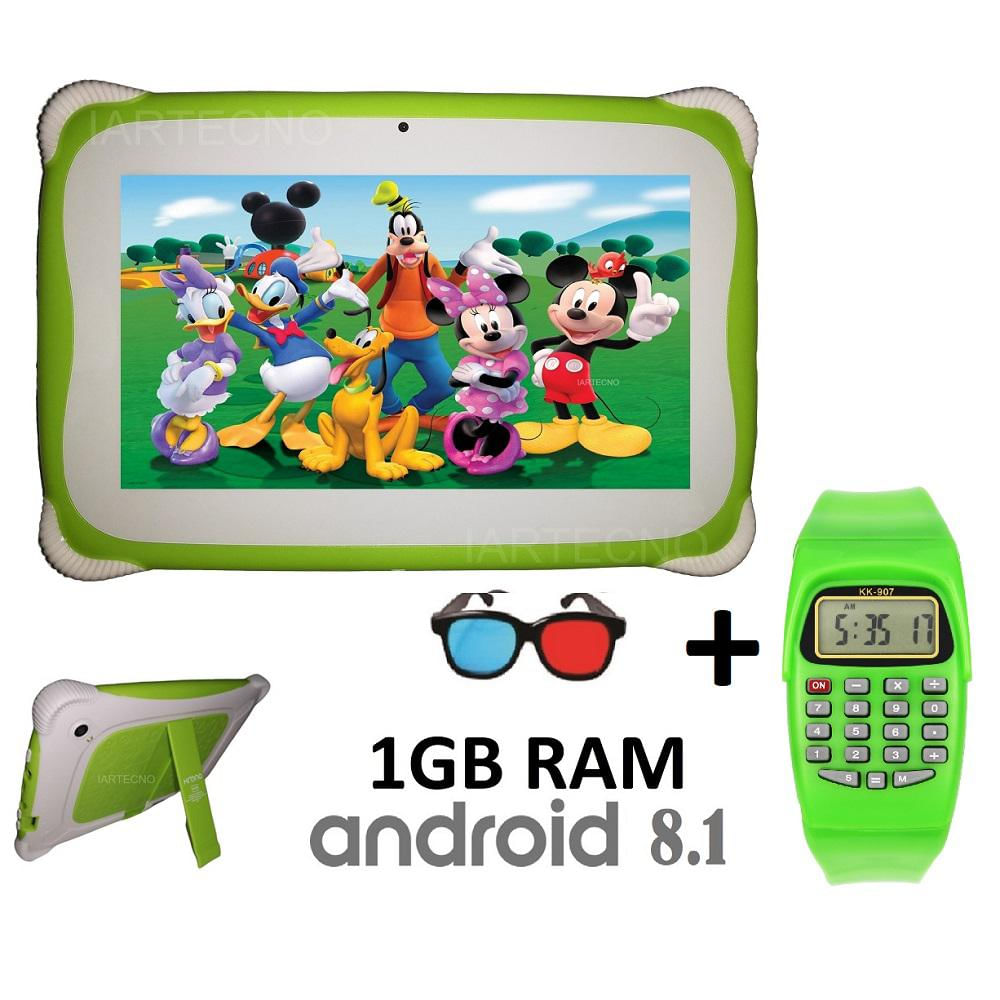 Tablet Niños 7 Pulgadas 1GB RAM 16GB Android 8.1 Verde img #1