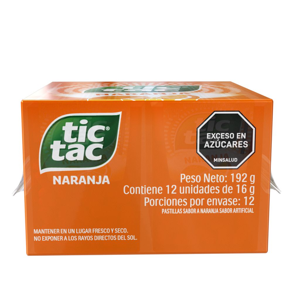 Caramelos TIC TAC sabor a naranja (192  gr) img #1