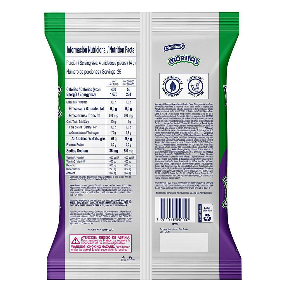 Caramelos COLOMBINA moritas dulce duro relleno (350  gr) img #2