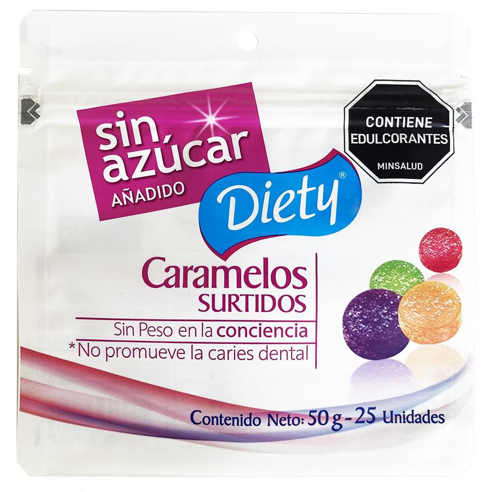 Caramelos DIETY surtidos sin azúcar (50  gr) img #1