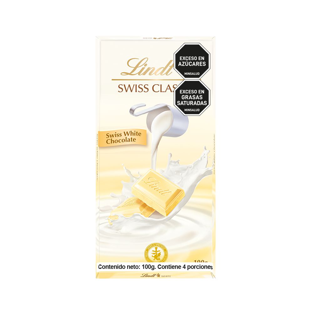 Chocolatina LINDT swiss white chocolate (100  gr) img #1