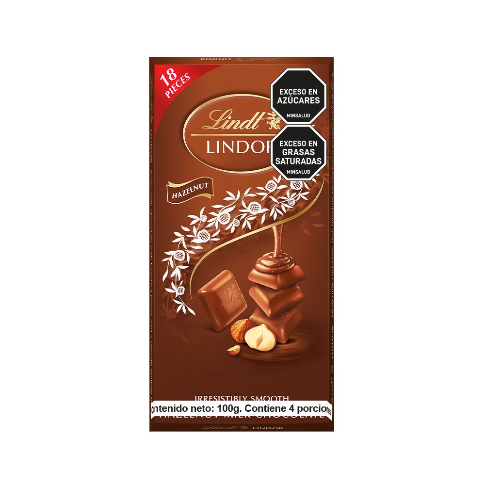 Chocolates LINDT leche y avellana (100  gr) img #1