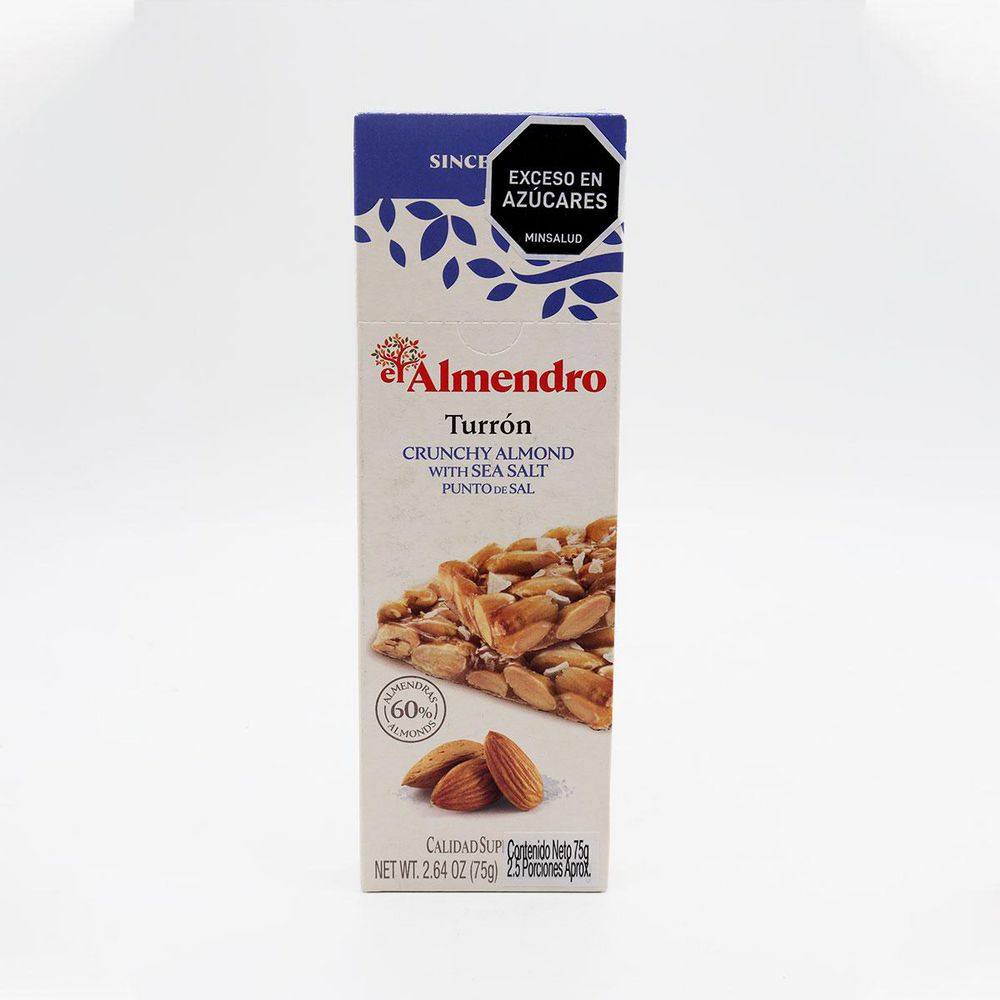 Turrones EL ALMENDRO duro con sal (75  gr) img #1