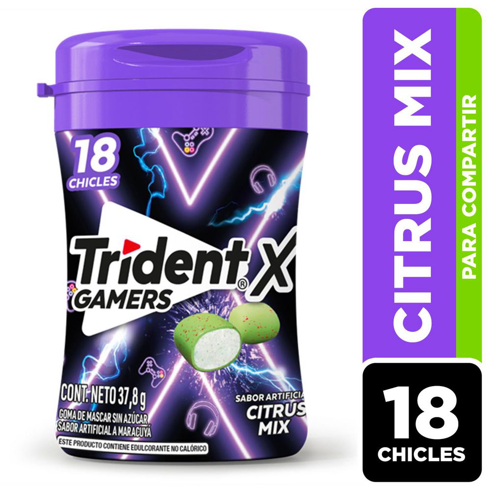 Chicles TRIDENT botella sabor a maracuyá (37.8  gr) img #1
