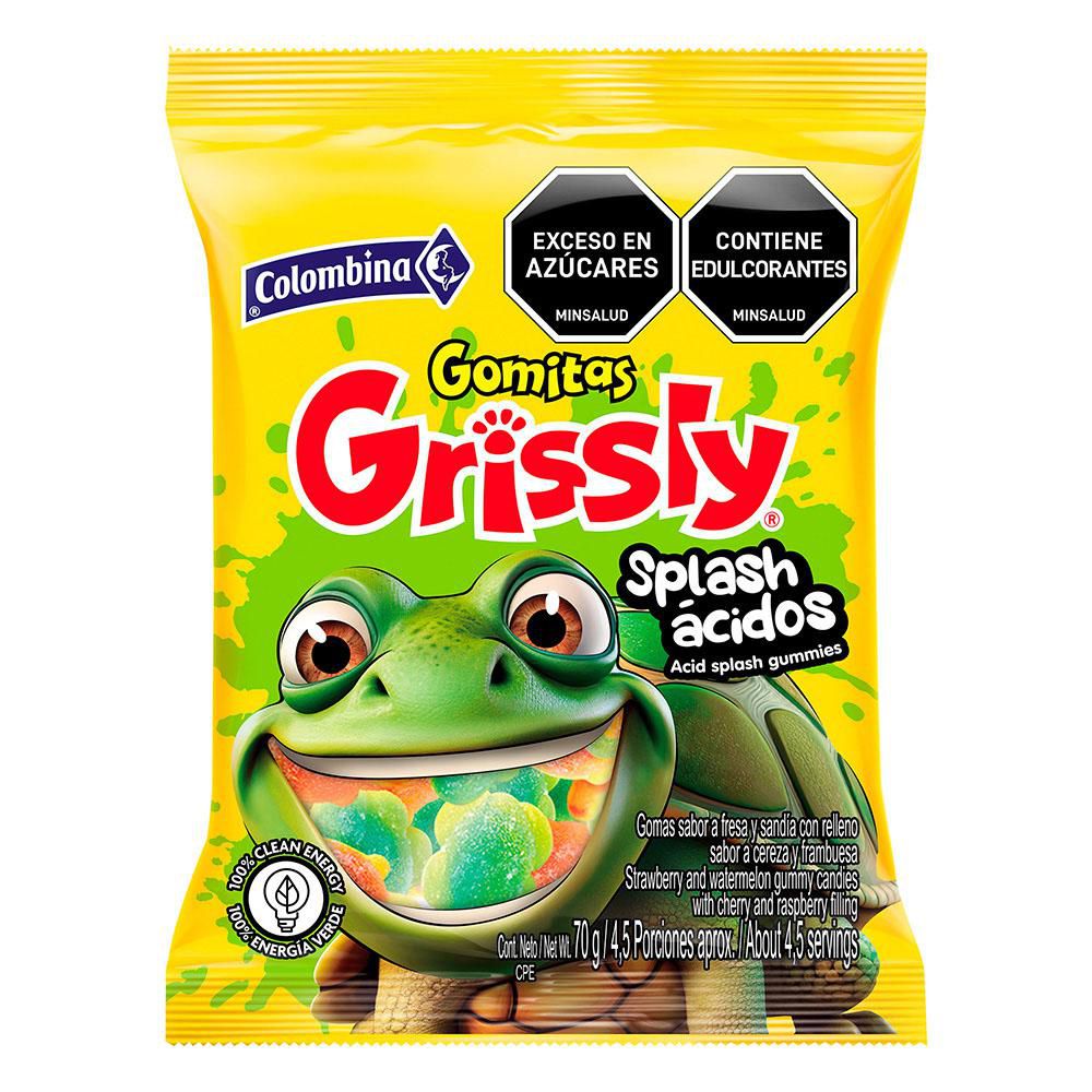 Gomitas GRISSLY ácidas sabor a fresa y sandía (70  gr) img #1