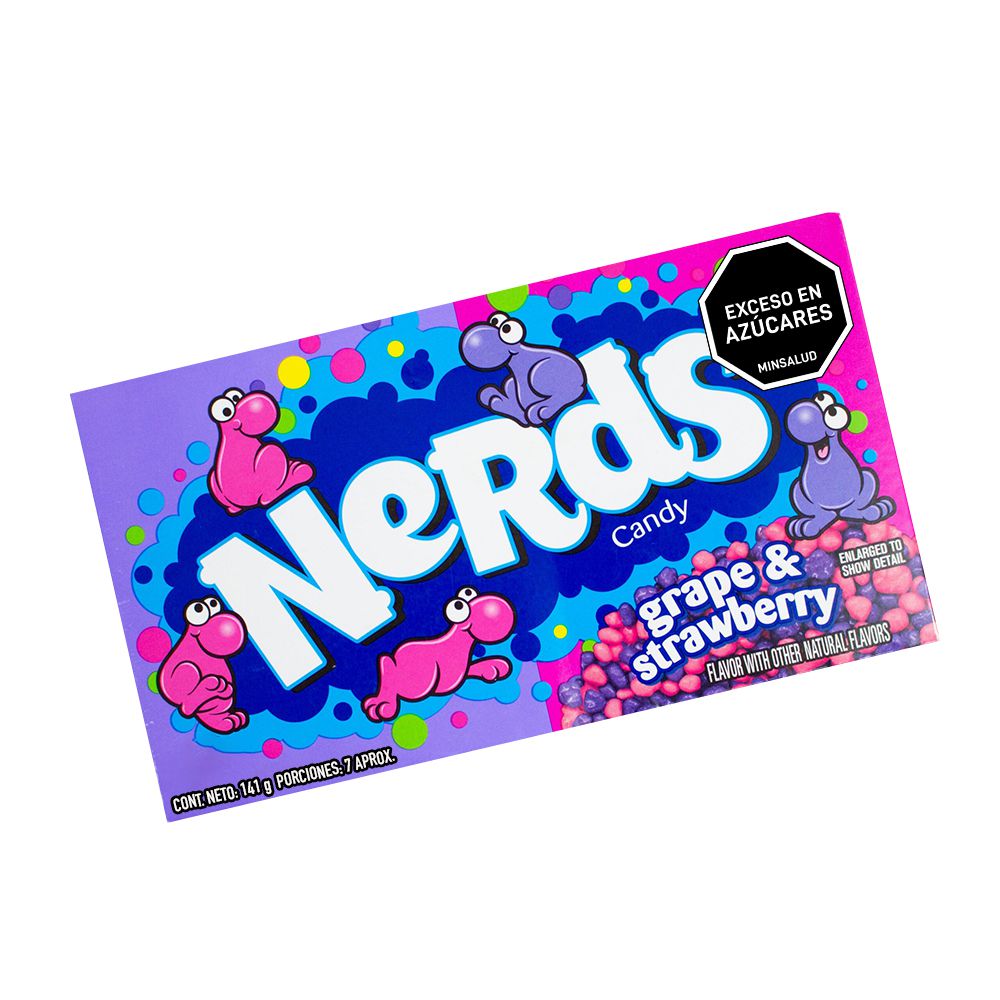 Dulces NERDS uva y fresa mediano (141  gr) img #1