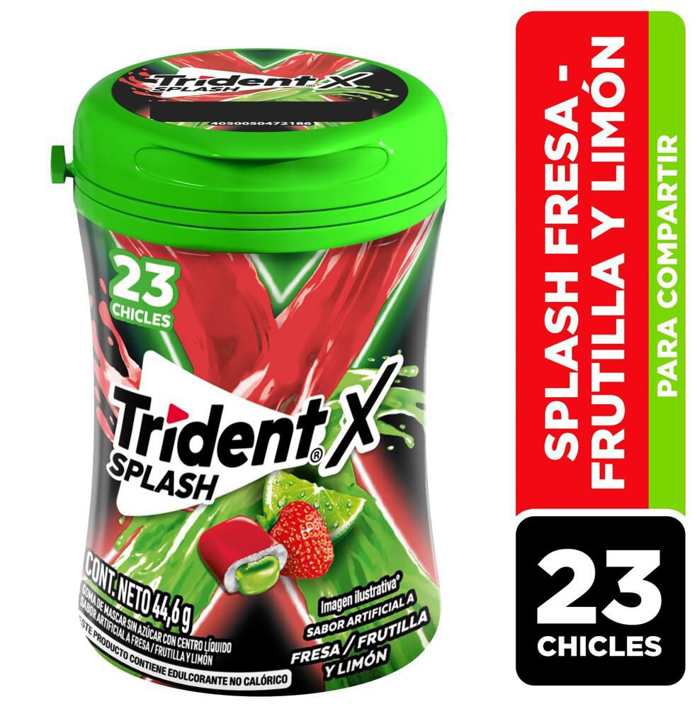 Chicles TRIDENT sabor fresa frutilla y limón (44.6  gr) img #1