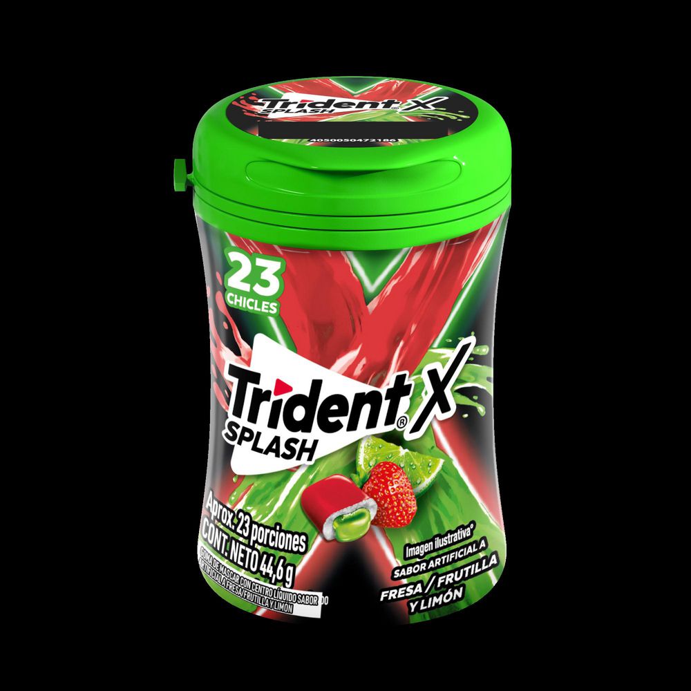 Chicles TRIDENT sabor fresa frutilla y limón (44.6  gr) img #2
