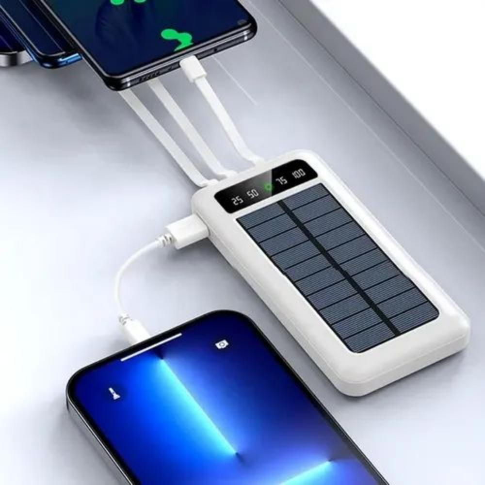 Power Bank Solar 20.000Mah 4 En 1 Alta Capacidad img #3