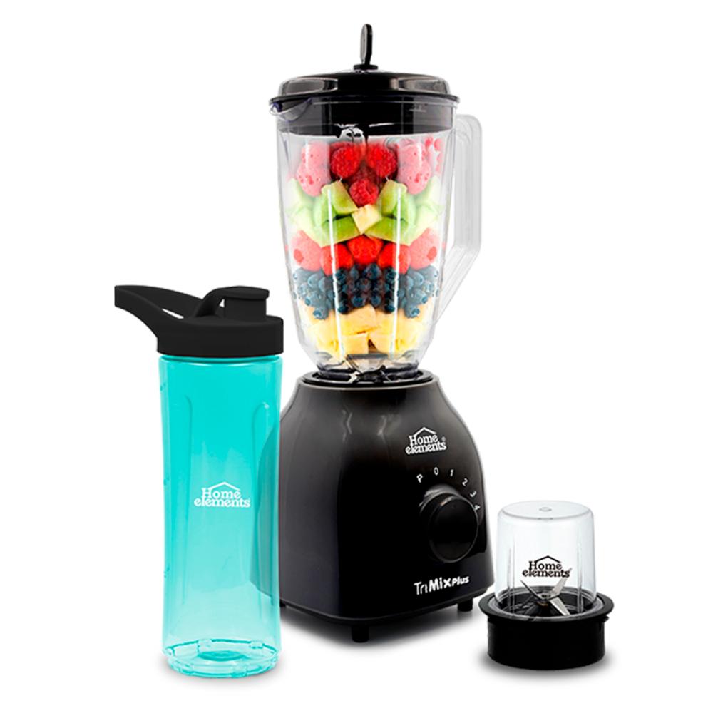Licuadora TriMix Plus Home Elements 2 Lt + Picatodo Negro img #1