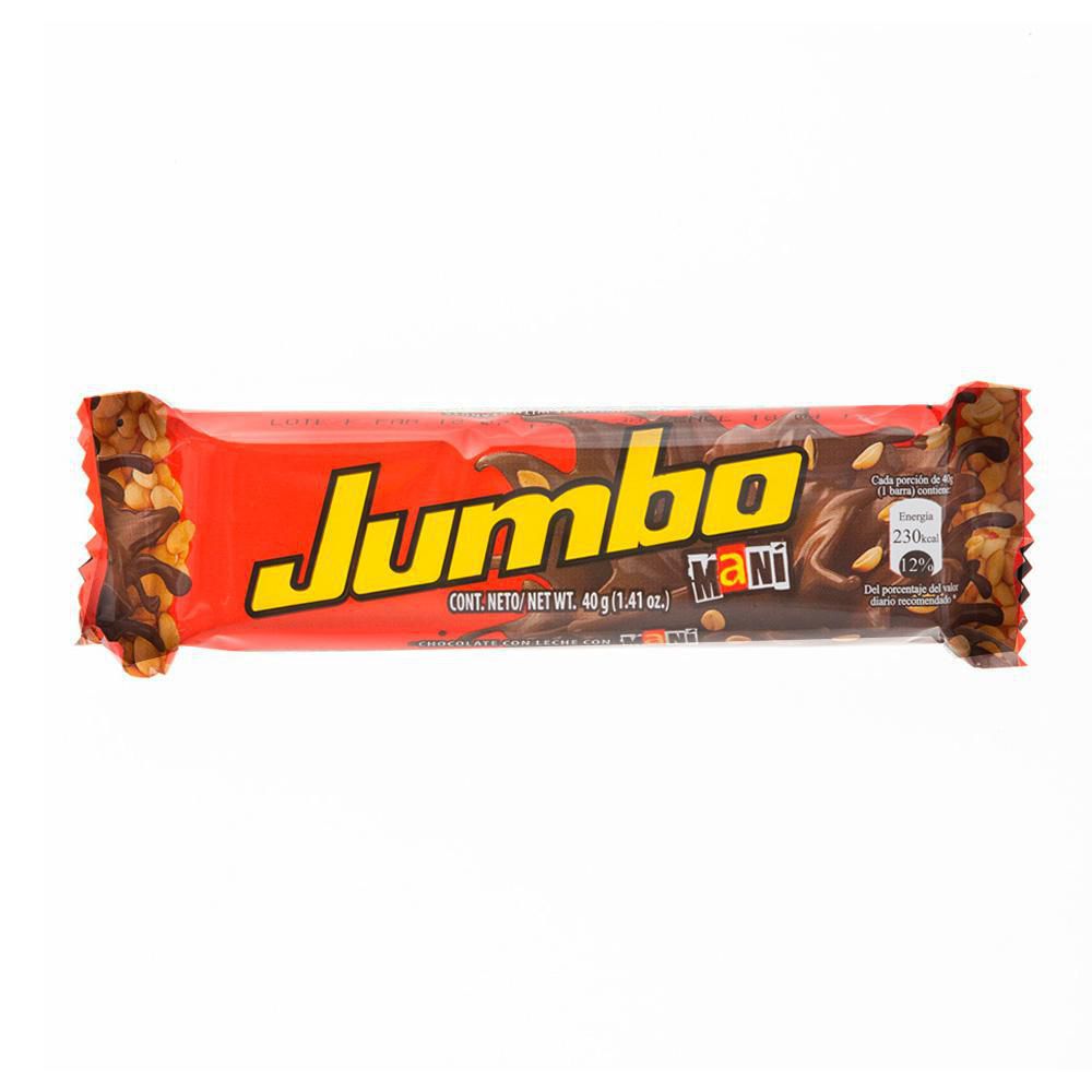 Chocolatina JUMBO chocolate y maní (40  gr) img #1