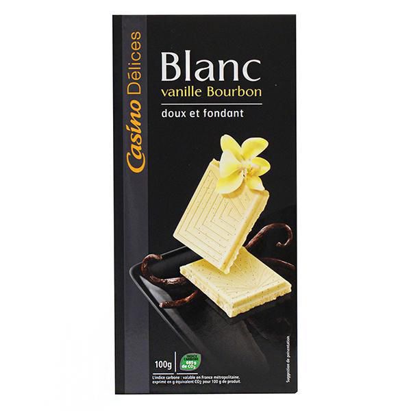 Chocolates CASINO DELICES MARCA EXCLUSIVA vainilla, blanco (100  gr) img #1