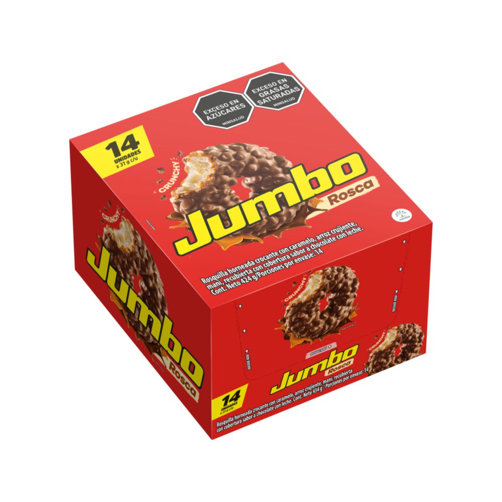 Chocolates JUMBO rosca crujiente con maní y arroz (434  gr) img #2