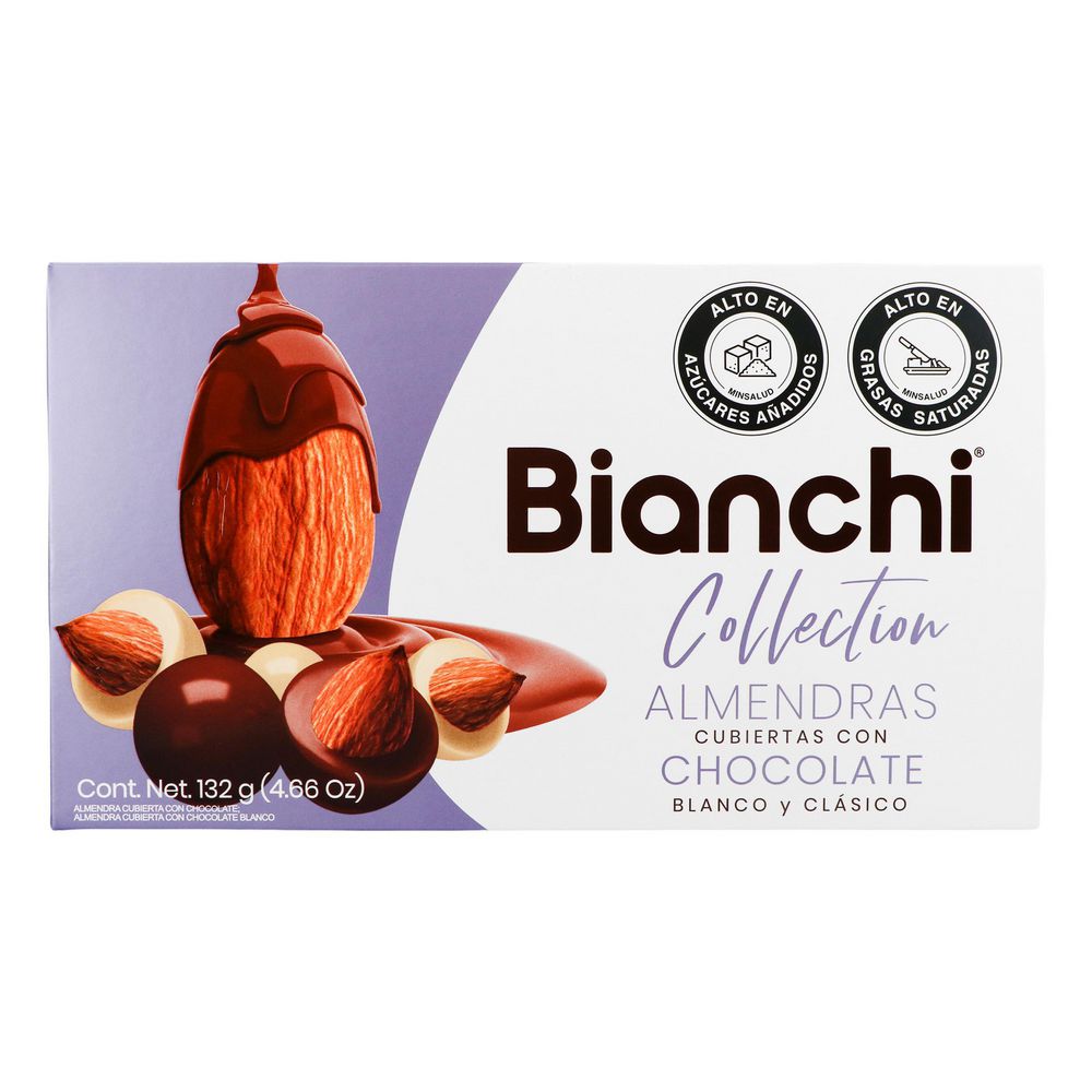 Almendras BIANCHI cubiertas chocolate blanco clásico (132  gr) img #1
