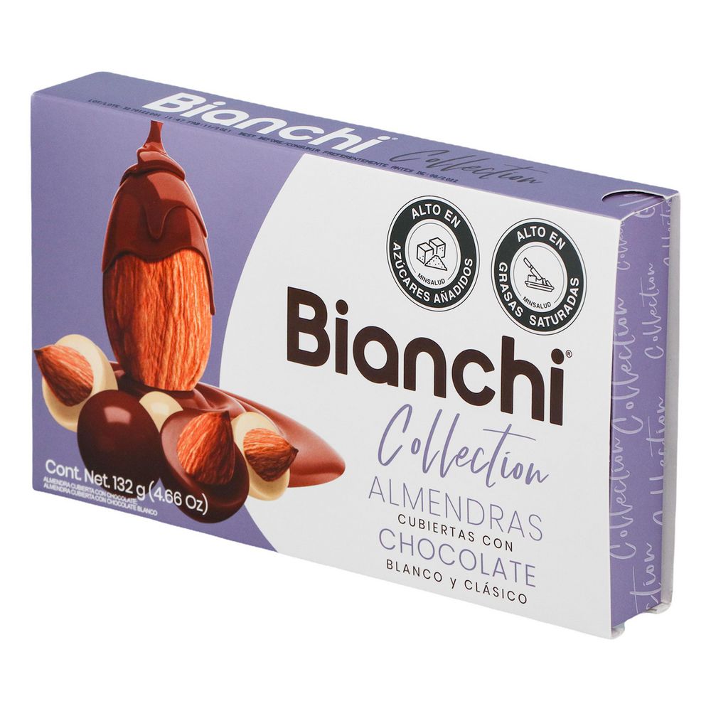 Almendras BIANCHI cubiertas chocolate blanco clásico (132  gr) img #2